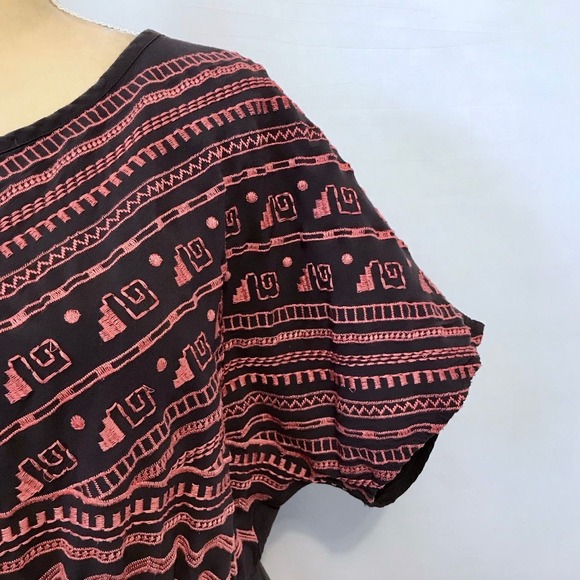 Under Skies Mini Embroidered Dress Women L - Picture 3 of 12